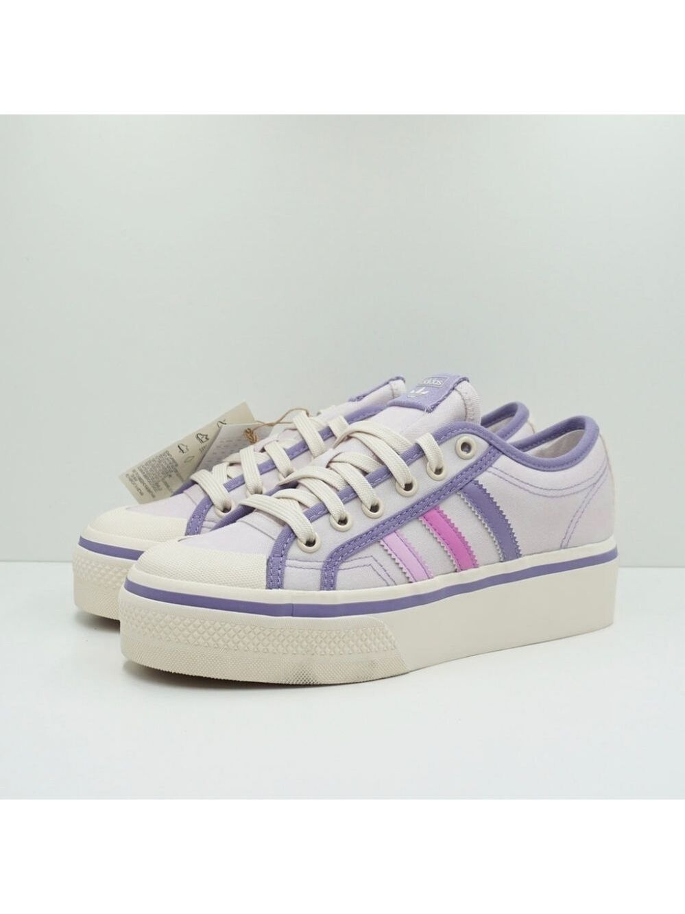 Adidas Nizza Platform J Almost Pink Pulse Lilac Size 4.5